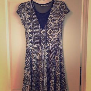 A cute black and white dress